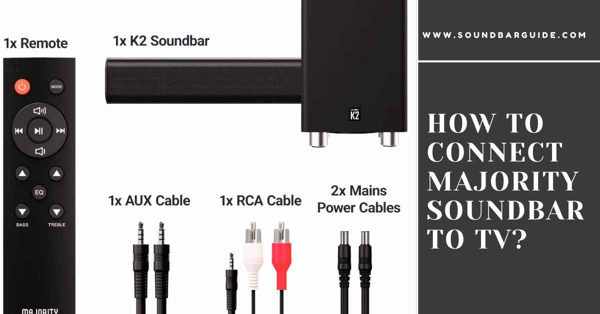 how to connect majority soundbar to tv