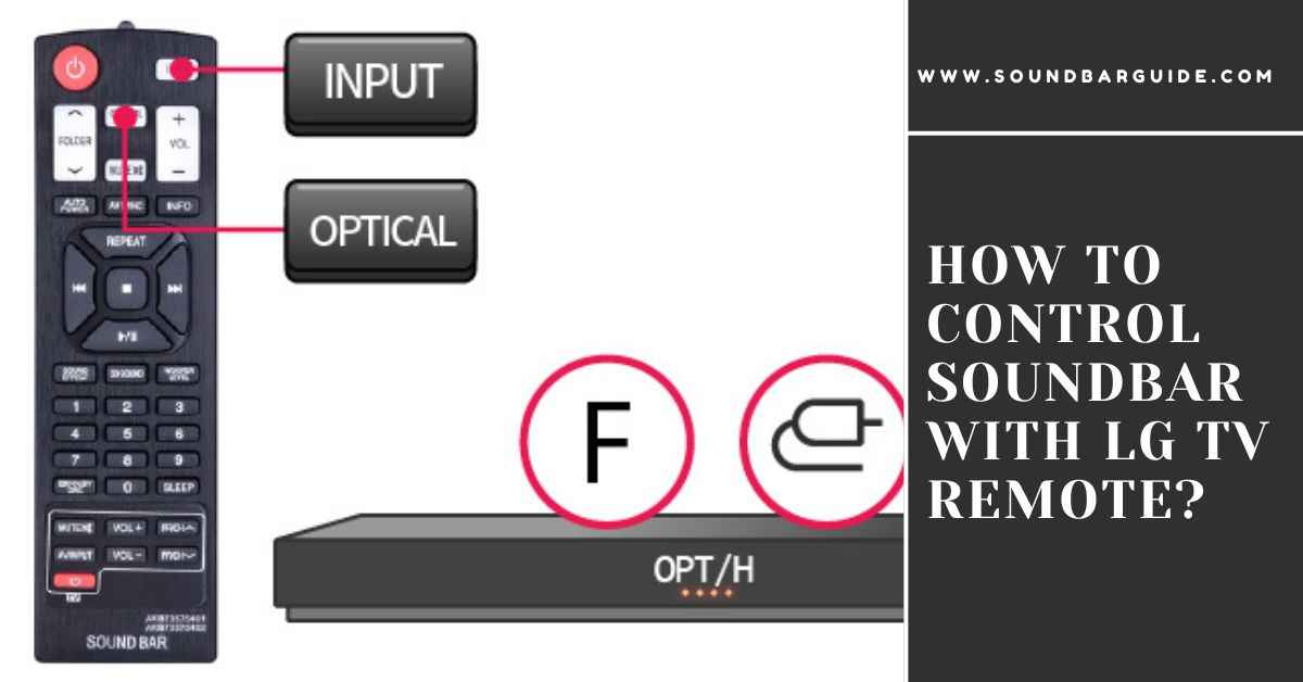 how to control soundbar with lg tv remote